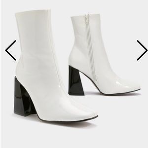 NWT White Booties